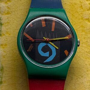 Swatch Watch Lady Gamela LG102 Vintage 1986